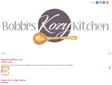 Tablet Screenshot of bobbiskozykitchen.com